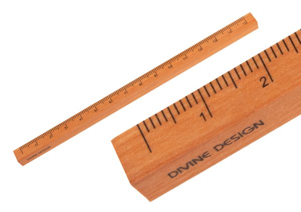 Regla de madera natural 15cm cuadradillo