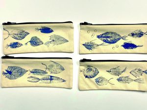 Estuche algodón orgánico PECES (22x9cm)