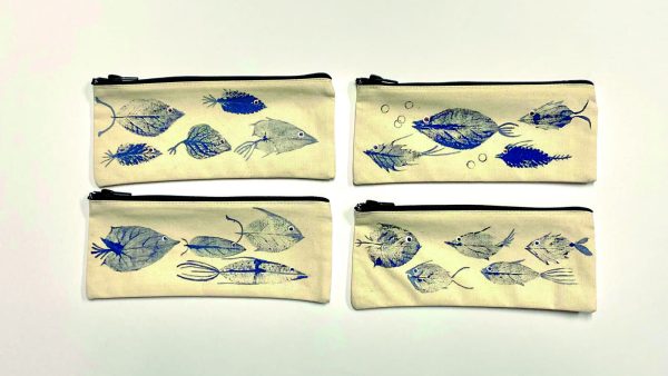 Estuche algodón orgánico PECES (22x9cm)