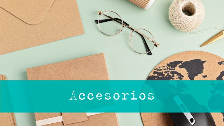 Sección de accesorios de papelería sostenible online